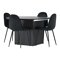 Conjunto de comedor Dallas 4287 (Negro)