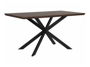 Τραπέζι Berwyn 1139 (Μαύρο + Σκούρο ξύλο)