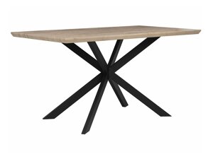 Τραπέζι Berwyn 1139 (Μαύρο + Ανοιχτό χρώμα ξύλου)