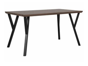 Τραπέζι Berwyn 1145 (Μαύρο + Σκούρο ξύλο)