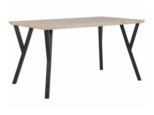 Τραπέζι Berwyn 1145 (Μαύρο + Ανοιχτό χρώμα ξύλου)