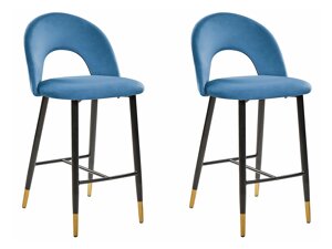 Set scaune de bar Berwyn 1144 (Albastru)