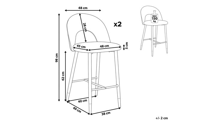 Bāra krēslu komplekts 522826