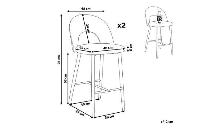 Bāra krēslu komplekts 522826