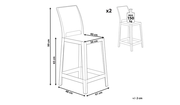 Bāra krēslu komplekts 522849