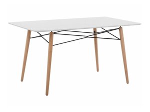 Τραπέζι Berwyn 1176 (Άσπρο + Ανοιχτό χρώμα ξύλου)