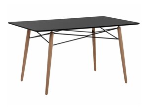 Τραπέζι Berwyn 1176 (Μαύρο + Ανοιχτό χρώμα ξύλου)