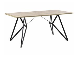 Τραπέζι Berwyn 1192 (Μαύρο + Ανοιχτό χρώμα ξύλου)