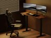 Höhenverstellbarer Schreibtisch Lodi 101 (Dunkles Holz + Schwarz)