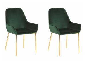 Kėdžių komplektas Berwyn 1295 (Žalia + Auksinė)
