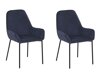 Набор стульев Berwyn 1295 (Чёрный + Синий)