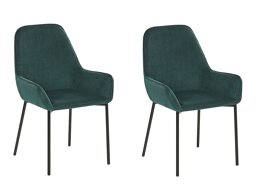 Krēslu komplekts Berwyn 1295 (Melns + Zaļš)