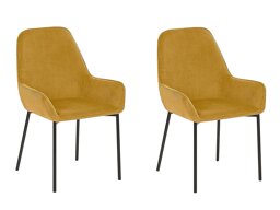 Стол комплект Berwyn 1295 (Черен + Жълт)