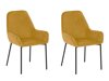 Стол комплект Berwyn 1295 (Черен + Жълт)