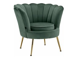 Fotelj Denton 227 (Temno zelena + Zlata)