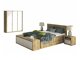Schlafzimmer-Set Parma C113 (Artisan Eichenholzoptik + Weiss)