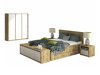 Set dormitor Parma C113 (Stejar Artisan + Alb)