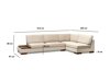 Divano angolare Altadena 448 (Beige)