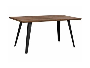 Τραπέζι Berwyn 1342 (Μαύρο + Σκούρο ξύλο)