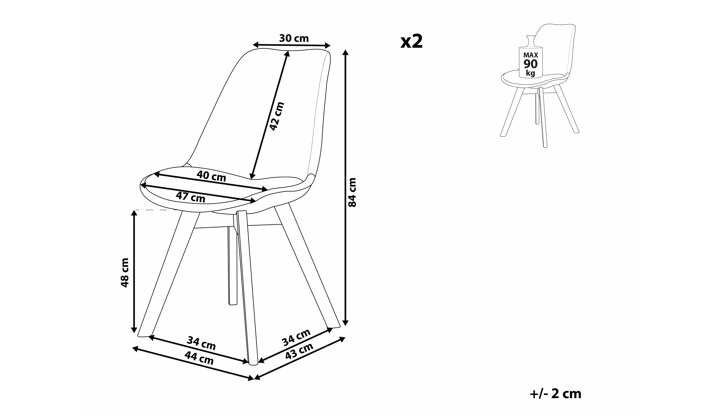 Krēslu komplekts 524494