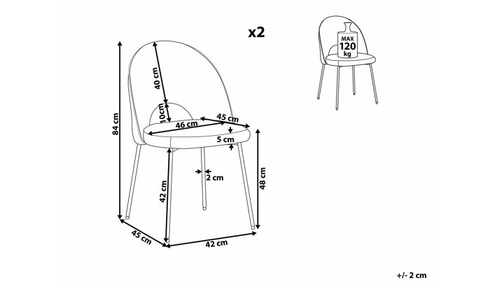 Krēslu komplekts 524529