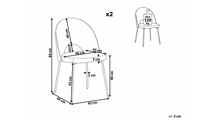 Krēslu komplekts 524529