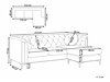 Stūra dīvāns Berwyn 1387 (Bordo)