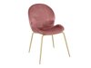 Krēslu komplekts Denton 1218 (Zelta + Tumši rozā)