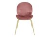 Conjunto de cadeiras Denton 1218 (Dourado + Rosé)