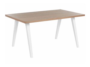 Τραπέζι Berwyn 1461 (Άσπρο + Ανοιχτό χρώμα ξύλου)