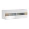 Vitrina de pared Austin F133 (Blanco + Blanco brillante + Roble sanremo)