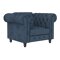 Chesterfield poltrona Tulsa 630 (Blu)