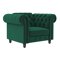 Chesterfield poltrona Tulsa 630 (Verde scuro)