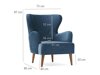 Fotelis Altadena 458 (Mėlyna)