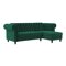 Chesterfield sofá rinconero Tulsa 622 (Verde oscuro)