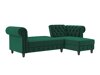 Chesterfield divano angolare Tulsa 622 (Verde scuro)