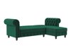 Chesterfield γωνιακός καναπές Tulsa 622 (Σκούρο πράσινο)