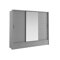 Kleiderschrank Fresno 100 (Grau)