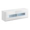 Vitrina de pared Austin F133 (Blanco + Blanco brillante)