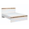 Cama Boston AS138 (Blanco + Roble)