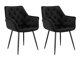 Conjunto de sillas Denton 1230 (Negro)