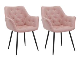 Krēslu komplekts Denton 1230 (Tumši rozā)
