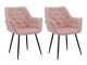 Conjunto de sillas Denton 1230 (Rosa)
