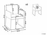 Kėdžių komplektas Berwyn 1502 (Ruda)