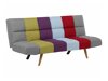Sofa lova Berwyn 1552 (Pilka + Raudona + Mėlyna)