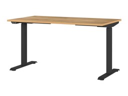 Állítható magasságú íróasztal Sacramento 415 (Navarra tölgy + Fekete)