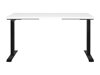 Höhenverstellbarer Schreibtisch Sacramento 415 (Weiß + Schwarz)