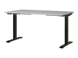 Állítható magasságú íróasztal Sacramento 415 (Világosszürke + Fekete)