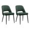 Krēslu komplekts Denton 1236 (Tumši zaļš)