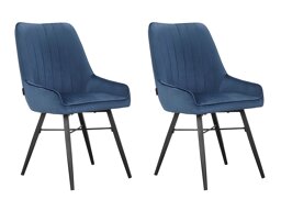 Conjunto de sillas Denton 1237 (Azul oscuro)